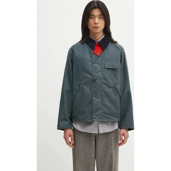 Bavlněná bunda Barbour x Paul Smith Transport Wax šedá barva, MWX2516GY91, 36, 90X