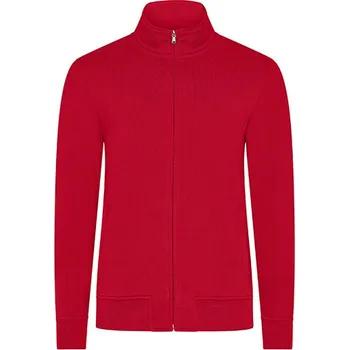 Pánská mikina HRM Pánská prémiová mikina s celorozepínacím zipem Barva: red, Velikost: XXL G_HRM1001
