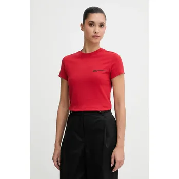 Bavlněné tričko Karl Lagerfeld Jeans A1W17004 červená 33X, vel. M