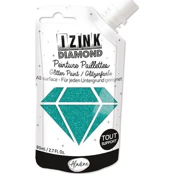 Speciální výtvarná barva Aladine Izink Diamantová barva Turquoise 80 ml 1 ks