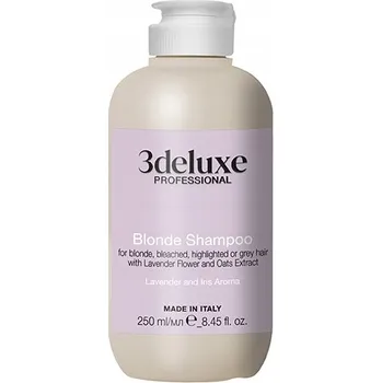 Šampon 3DELUXE COOL BLONDE FLUID NA VLASY NEUTRALIZUJÍCÍ ŽLUTÉ ODLESKY 250ML