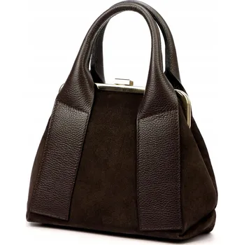 Kabelka Vera Pelle kabelka z pravé kůže hnědá