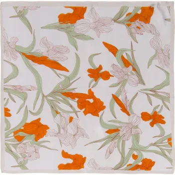 Šála Allora šátek s květinovým vzorem - hedvábí