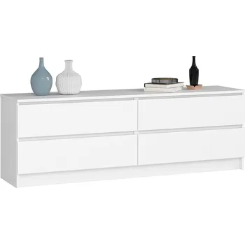 Dětská skříň KOMODA K160 4SZ CLP PK BÍLÁ