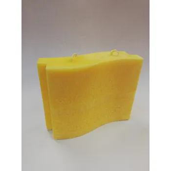 Svíčka Svíčka z palmového vosku - vlna 2 knoty malá - žlutá - Banán