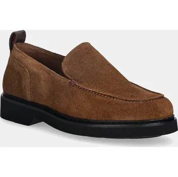 Dámská obuv Semišové mokasíny Tommy Hilfiger HILFIGER ULTRA LIGHT SDE LOAFER FM0FM05839 hnědá 88X, EUR 40