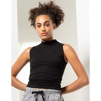 SF Women Dámské tílko vysoký lem Barva: Černá, Velikost: XS G_SF170