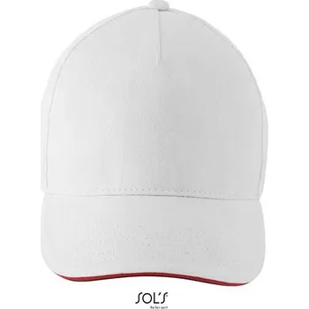 Kšiltovka SOL´S Unisex kontrastní tříbarevná čepice Longchamp Barva: white, Velikost: One Size G_L02116