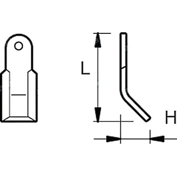 Pracovní nůž Nůž Y 53x130 mm