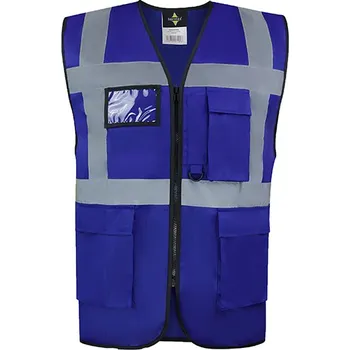 Pánská vesta Korntex CO2 Neutrální multifunkční výkonná bezpečnostní vesta a Hamburk Barva: royal Blue, Velikost: 3XL G_KX810