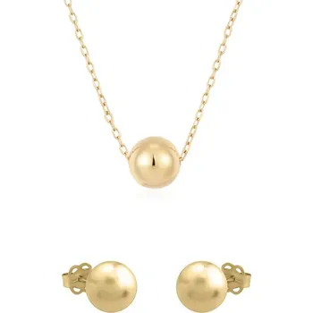 Souprava šperků Zlatá sada šperků s kuličkou Juelz