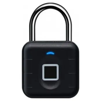 Zabezpečovací technika Visací zámek na otisk prstu s Bluetooth | Zoneway D11-BT