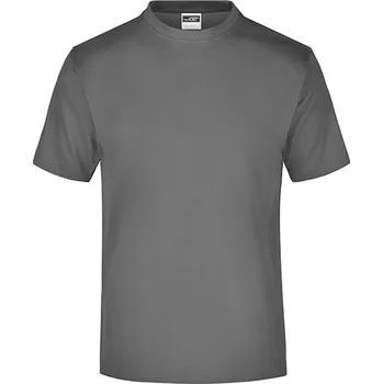 Pánská móda James&Nicholson Tričko kulatý výstřih Barva: Dark Grey (Solid), Velikost: L G_JN001