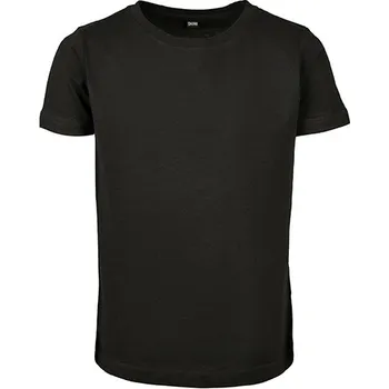 Dívčí tričko Build Your Brand Dívčí triko s krátkým rukávem Barva: black, Velikost: 146/152 G_BY115