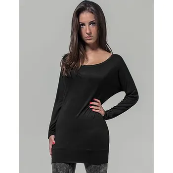 Build Your Brand Dámské viskózový dlouhý rukáv Barva: Černá, Velikost: L G_BY041