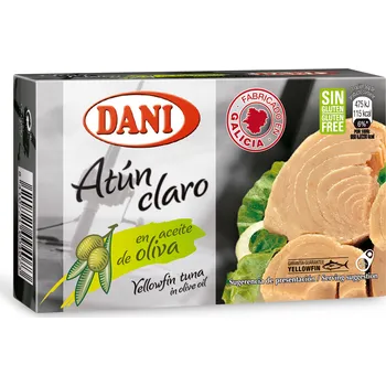 konzervovaná ryba Tuňák žlutoplutvý v olivovém oleji Dani