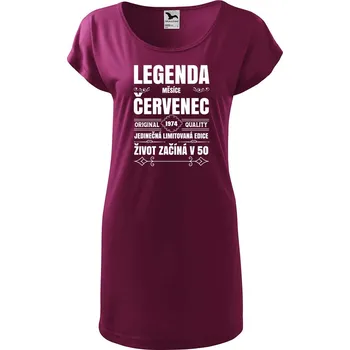 Dámské tričko DOBRÝ TRIKO Dámské tričko/šaty Zrození legendy měsíce Velikost: 2XL, Barva: Fuksiová