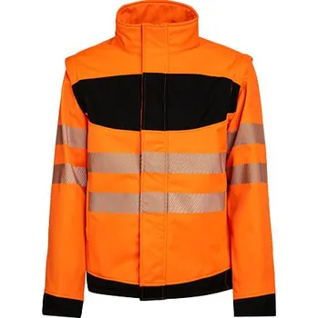 Pánské tričko Korntex Softshellová bunda EOS Hi-Vis Workwear s oblastí potisku Barva: Signal Orange, Velikost: M G_KX1003