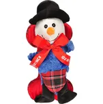 Flamingo Vánoční hračka sněhulák a kost 33cm
