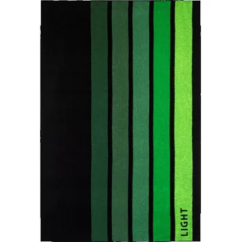 Plážová osuška Zwoltex bavlna egyptská 100x160 cm zelená černá pruhovaná