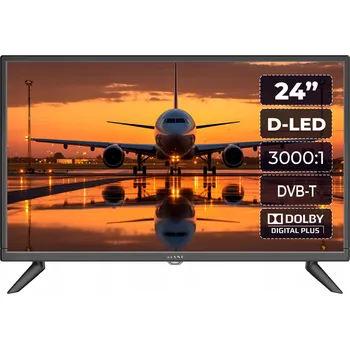 Televizor LED Televize Kiano KS24T 24" HD Ready černá