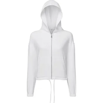 Dámská mikina TriDri® Dámská recyklovaná mikina s kapucí na zip Barva: white, Velikost: XXS G_TR601