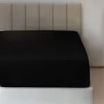 Jiří Polášek Jersey napínací prostěradlo černé 48 Velikost: 120x200 na výšku 15-18 cm