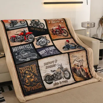 deka Microflanelová deka s beránkem - Moto