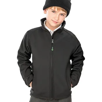 Result Genuine Recycled Recyklovaná 2vrstvá potisknutelná juniorská softshellová bunda Barva: Šedá, Velikost: M (7-8) G_RT901J