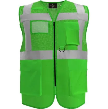 Korntex Multifunkční Hi-Vis Mesh-vesta Athens Barva: green, Velikost: 4XL G_KX808