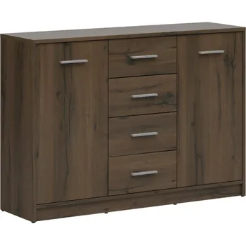 Komoda Nepo Plus Komoda KOM2D4S, dub ušlechtilý 118x84x34 (SxVxH)