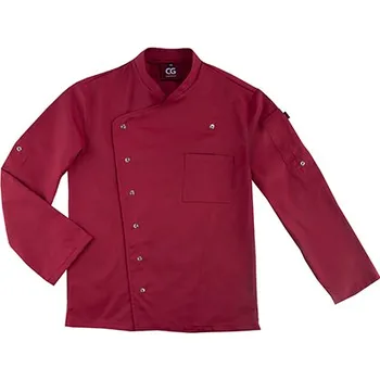 Gastro oděv CG Workwear Pánská kuchařská bunda Turin Classic Barva: Cherry, Velikost: 50 G_CGW3100