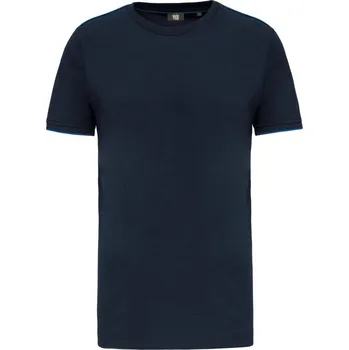 Pánské tričko WK. Designed to Work Pánské pracovní tričko Day-to-Day WK3020 Barva: Modrá námořní - Modrá královská světlá, Velikost: XXL