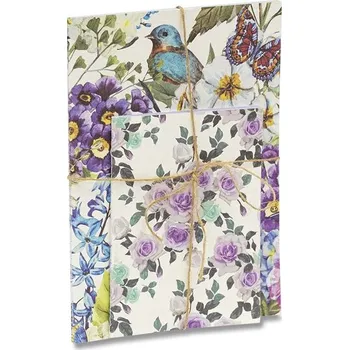 Sešit Školní sešit Pigna Nature Flowers - sada 2 ks, linkovaný, 32 listů, mix motivů