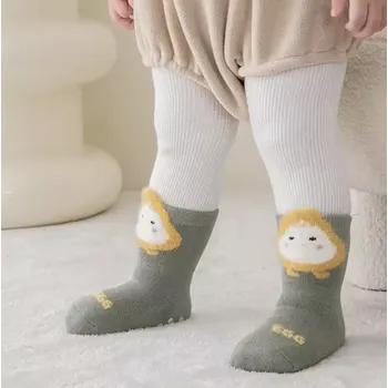 Dámské ponožky Teplé protiskluzové ponožky - KHAKI - (12-24m) M (Značka: 4MOREWEI)