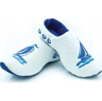 Dívčí obuv Bílé dětské papuče ve stylu holandských dřeváků (CHODAKI) – lehká domácí obuv, velikost 30/31