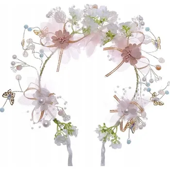 Čelenka Floreale - Růžová KP-27448