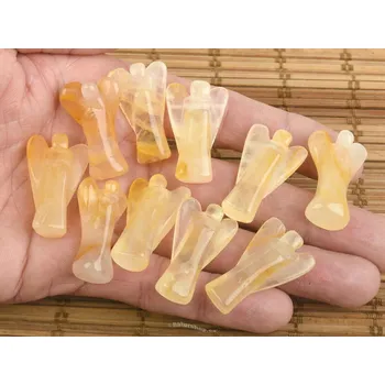 Přírodní kámen Andělíček křišťál s limonitem cca 3cm