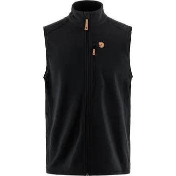Pánská vesta vesta pánská FJÄLLRÄVEN Övik Lite Fleece Vest M Black - M
