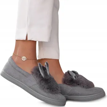 Dámské pantofle Pantofle Domácí Obuv Tenisky s Kožíškem a Ušima Velikost 37