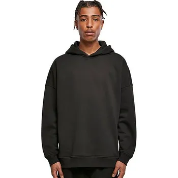 Pánské tričko Build Your Brand Oversized/nadměrná střih na rukávu s kapucí Barva: Šedá, Velikost: 3XL G_BY199