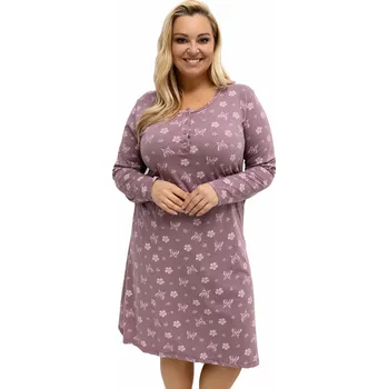 Dámské noční prádlo Košile Noční Dámská bavlněná Plus Size s potiskem