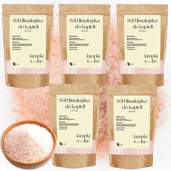 Koupelová sůl Himalájská sůl do koupele Jemná Přírodní 5x 1 kg Relax SPA Pokožka Zdraví