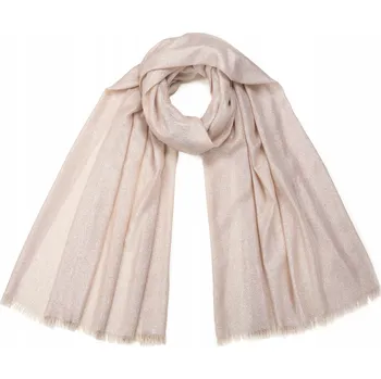 Šála Šála Charming Spark - béžová | lehká, tenká, elegantní š23411