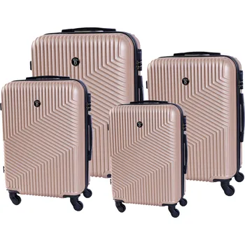 Cestovní kufr BERTOO Milano - champagne set 4v1