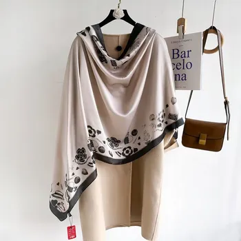 Šála Elegantní dámská ŠÁLA, krásný velký ŠÁTEK, elegantní jako hedvábí, 180x90 cm