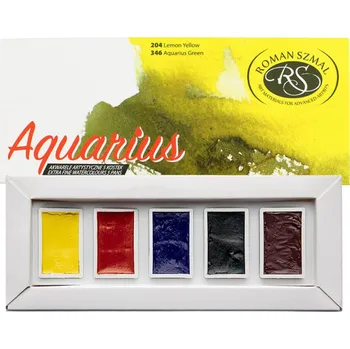 Vodová barva Akvarelové barvy Roman Szmal AQUARIUS - základní sada 5 ks