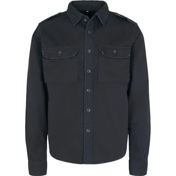 Pánská košile Build Your Brandit Vintage košile s dlouhým rukávem Barva: black, Velikost: 5XL G_BYB9373