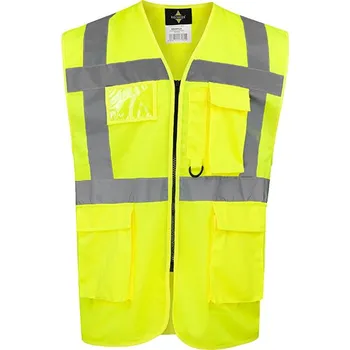 Korntex CO2 Neutrální multifunkční výkonná bezpečnostní vesta a Hamburk Barva: Signal Yellow, Velikost: 4XL G_KX810