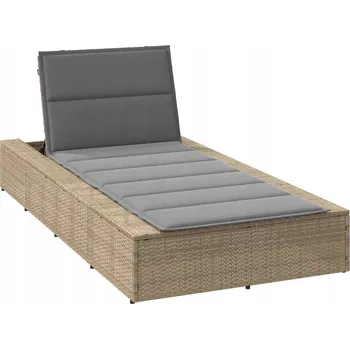 Zahradní lehátko Lehátko ocel VidaXL béžové barvy